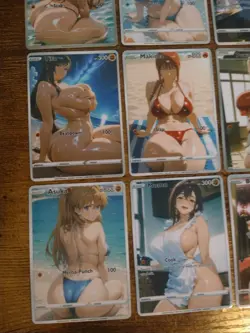 Beautiful Waifu 9 Card Lot - Anime Goddess Cards Asuna Makima Tsunade Tifa Power - Image 4