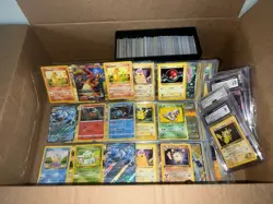 Huge Pokemon Card Collection Lot Box Wotc Vintage Box Holo Base Set Graded More - Image 1