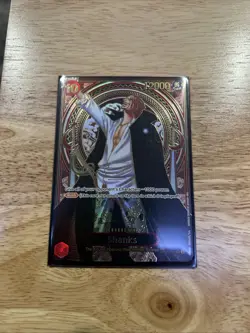 Shanks- OP09-004(SP) (Gold) His Will One Piece Card Game (English) Pack Fresh NM - Image 2