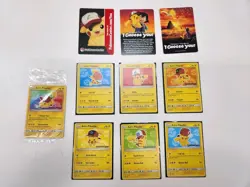 PACK FRESH!!!!Ash's Pikachu I Choose You Movie Promo Set (7 Cards) SM108-114 NM - Image 1