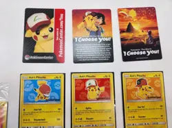 PACK FRESH!!!!Ash's Pikachu I Choose You Movie Promo Set (7 Cards) SM108-114 NM - Image 2