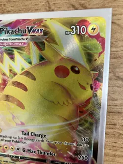 Pokemon card Pikachu VMAX *Standard Size* SWSH286 Holo Promo (NM) Pack Fresh - Image 4