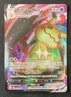 Mimikyu VMAX 069/172 Brilliant Stars Ultra Rare Holo Pokemon TCG Card NM - Image 1