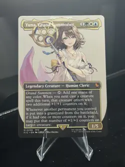 Yuna, Grand Summoner (Borderless) MTG:FIC #0208 NM Non-holo (Playing Ready) - Image 1