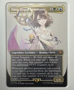 Yuna, Grand Summoner (Borderless) MTG:FIC #0208 NM Non-holo (Playing Ready) - Image 4