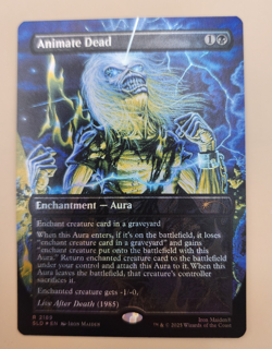 MTG - Animate Dead - Secret Lair Drop - 2189 - Iron Maiden Album Art - Foil - Image 3