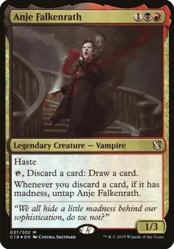 2x Anje Falkenrath - Foil Oversized Commander 2019 MP MTG - Image 1