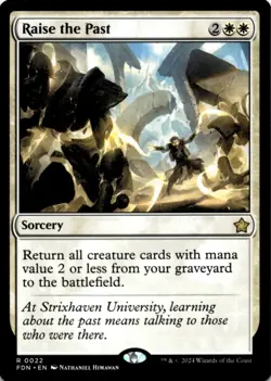 MTG Raise the Past Normal NM Foundations Magic 22 - Image 1