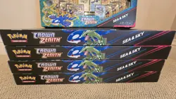 Pokemon TCG: Crown Zenith Sea and Sky Premium Collection Box - Lot Of 5 Sealed - Image 3