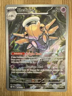 Shedinja Pokemon Mega Evolution 144/132 Illustration Rare Holofoil Full Art NM - Image 1