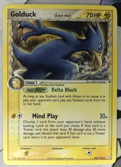 Pokemon TCG Golduck EX Holon Phantoms 43/110 Regular Uncommon - Image 1