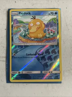 Pokemon - Psyduck - 28/149 - Common - Reverse Holo - Sun & Moon Base Set - - Image 1