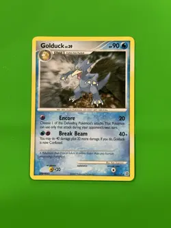 Pokemon TCG DP Secret Wonders Golduck 28/132 Non Holo Rare MP - Image 1