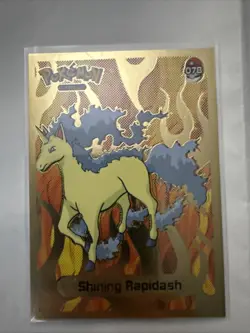 1997 Infinity Pokemon - Shining Squirtle 007 & Shiny Rapidash 078 LOT Gold Holo - Image 4