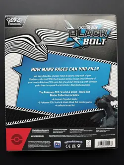 Pokemon TCG - S&V - Black Bolt Binder Collection - New & Sealed - Image 2