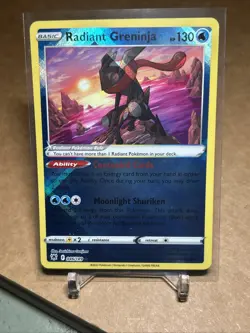 Pokemon TCG Radiant Greninja Sword & Shield - Astral Radiance 046/189 Holo NM - Image 1