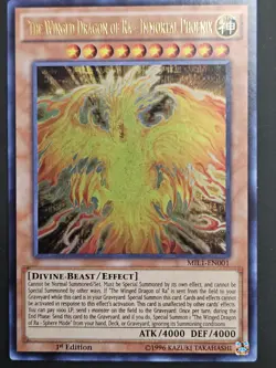 Yu-Gi-Oh Winged Dragon of Ra Immortal Phoenix MIL1-EN001 Ultra Rare 1st Ed VLP - Image 1