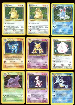 1999-2000 Pokemon WOTC 9 Card Holo LOT #1 MP - Image 1