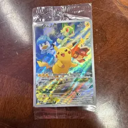 Pikachu 027 Sv: Scarlet & Violet Promo Cards Holo SEALED - Image 1