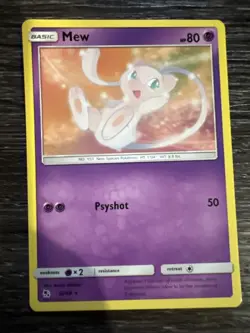 Mew 32/86 Hidden Fates Non HOLO Near MINT Original Pokemon Card NM TCG 2019 - Image 1
