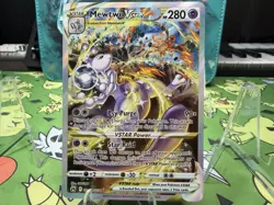 Pokemon TCG Crown Zenith Mewtwo VSTAR Holo Rare Card GG44/GG70 Galarian Gallery - Image 1