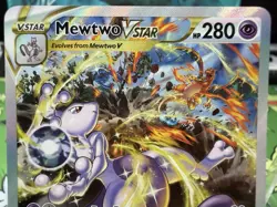 Pokemon TCG Crown Zenith Mewtwo VSTAR Holo Rare Card GG44/GG70 Galarian Gallery - Image 2