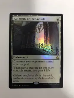 Authority of the Consuls Foil MTG Magic the Gathering Card NM Near Mint FDN - Image 1