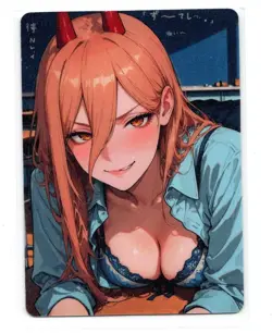 DUAL Power ( Chainsaw Man)Lewd Hentai Anime Waifu Card ACG NSFW - Image 2