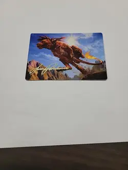 MTG Red XIII, Proud Warrior Art Card - Art Series: FINAL FANTASY 30/53 NEAR MINT - Image 1