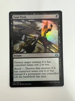 Fatal Push Foil MTG Magic the Gathering Card NM Near Mint AER - Image 1