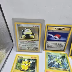 Lot Of Vintage Pokemon Card - Base Set, Jungle Amd Fossil Holo Snorlax - Image 2
