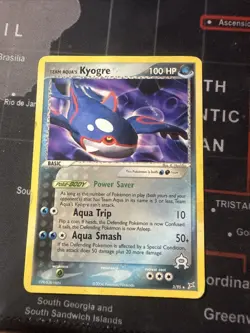 KYOGRE 3/95 - NON-HOLO- Team Aqua - Pokemon Card - LP - FREE SHIPPING - Image 1
