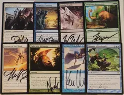 ARTIST SIGNED MTG 8 card lot LP-NM Vintage Magic the Gathering - Image 1