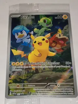 Pikachu 027 Sv: Scarlet & Violet Promo Cards Holo SEALED - Image 1