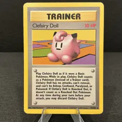Clefairy Doll 70/102 Base Set Rare Non-Holo Vintage Pokemon TCG Card - Image 1