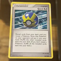 Quick Ball 86/100 Pokemon Card Majestic Dawn - Image 1
