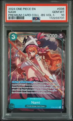 2024 ONE PIECE PREM CARD COLL -BEST SELECTION VOL.1- #036 NAMI PSA 10 - Image 1