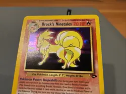 Pokemon Ninetales Holo Rare Gym Challenge Brock's Card 3/132 Unlimited - Image 4