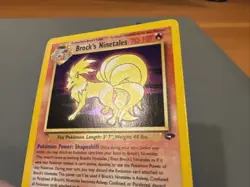 Pokemon Ninetales Holo Rare Gym Challenge Brock's Card 3/132 Unlimited - Image 5
