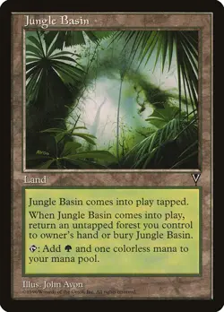 1x Jungle Basin - LP - Mirage Block - SPARROW MAGIC mtg - Image 1