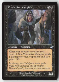 MTG - Vindictive Vampire (Retro Frame) U Ravnica Remastered 330 LP-NM - Image 1