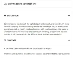 Secret Lair Countdown Kit: An Encyclopedia of Magic The Book Club Bundle PRESALE - Image 2