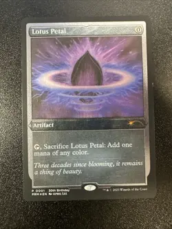 Lotus Petal (Foil Etched) 0001 30th Birthday Promos Foil NM JL - Image 1