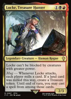 Locke, Treasure Hunter Light Play, English Magic the Gathering MTG Commander: Fi - Image 1