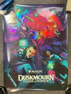 NEW MTG Duskmourn FOIL PROMO Store Poster DSK Magic Gathering House of Horror - Image 1