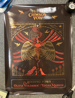 NEW MTG VOW Magic The Gathering Innistrad Crimson Vow FOIL PROMO Poster Markov - Image 1