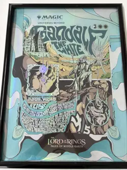MAGIC THE GATHERING LORD OF THE RINGS FOIL PROMO POSTER MTG - Image 1