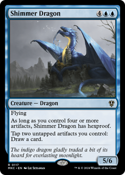 Shimmer Dragon #117 | Near Mint | Murders at Karlov Manor MKC Magic MTG - Image 1