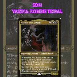 EDH - Varina Zombie Tribal, Commander Deck, Esper, Bracket 2-3 - Image 1