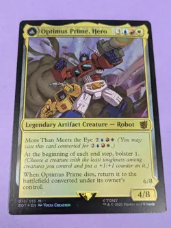 MTG: Universes Beyond: Optimus Prime, Hero / Autobot Leader Foil #013/015 - NM - Image 1